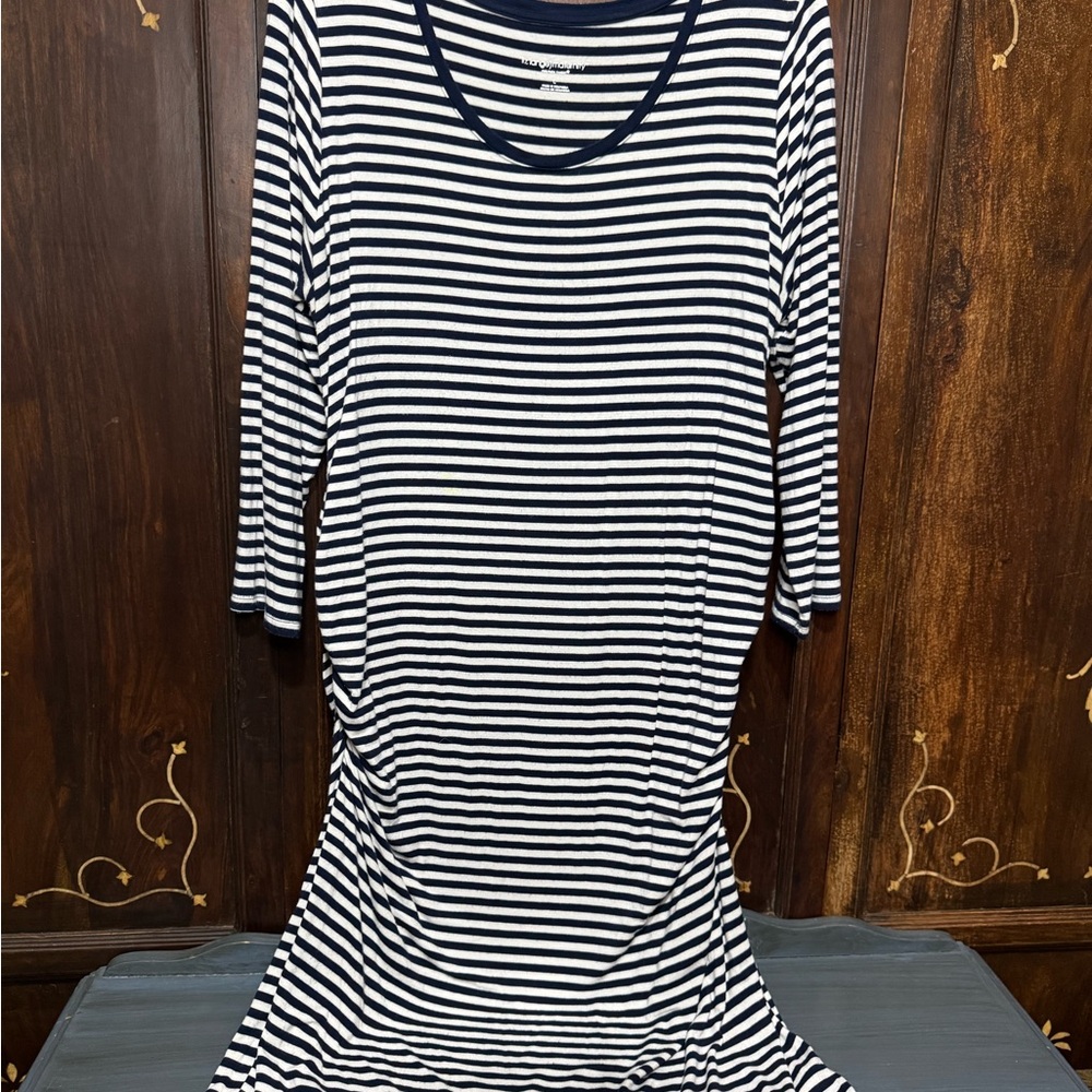 Classic Striped Black and White Dress